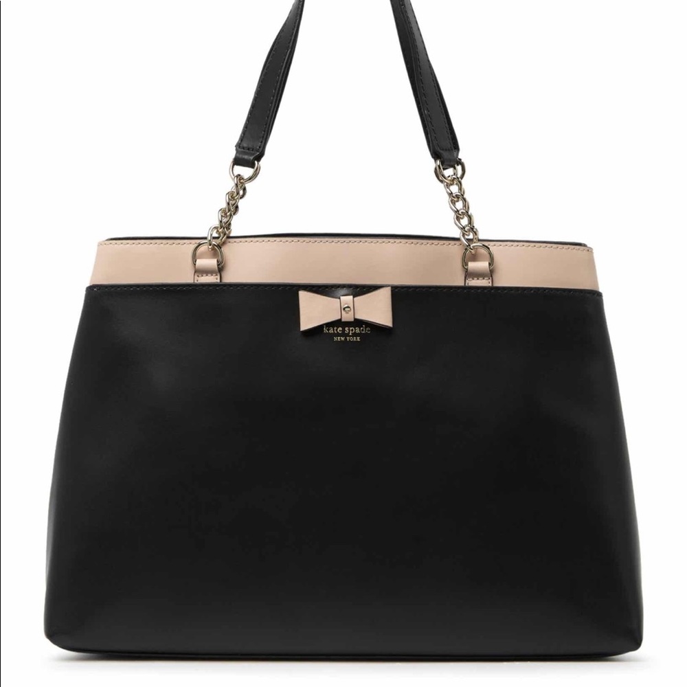 Kate Spade Maryann Leather Tote Bag in Black